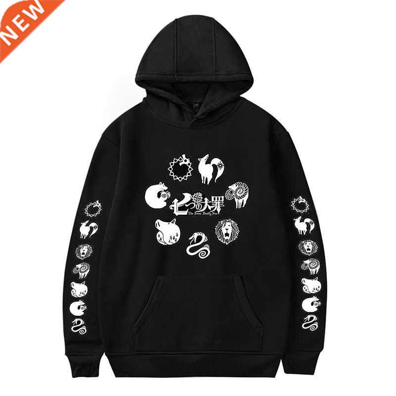 Japan Anime Seven Deadly Sins Pattern Hoodie Men Sweatshirt