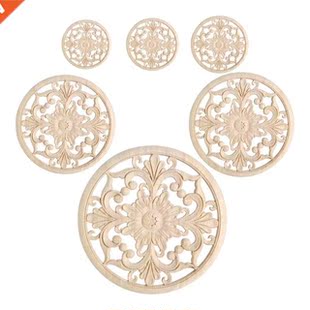 Carved Applqu Wood Ornamental Unpanted 30cm