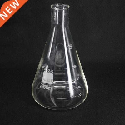 000ML Conical Erlenmeyer Flask G. Borosilicate Glass Lab