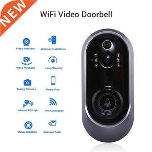 Smart Wifi Doorbell With Camera Ring Video Door Bell 720P Do