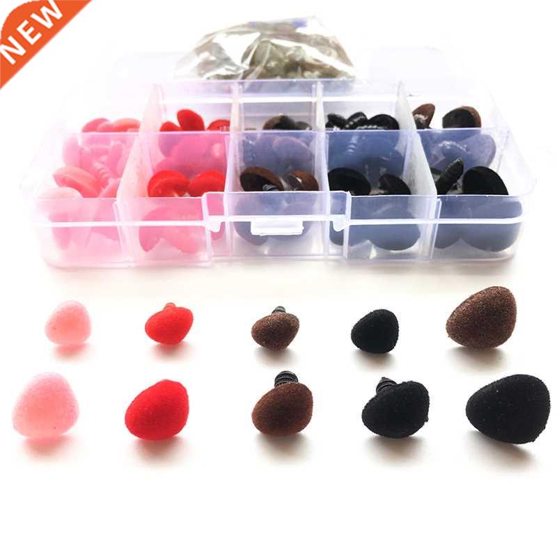 70pcs/box pink/red/black/brown Multicolor Flocking Triangula