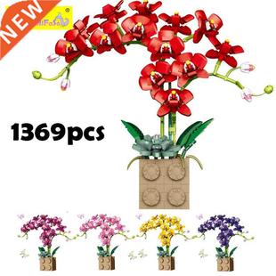 Flo Bouquet Birds Moc Blocks Vase With Flowers Flower Hot