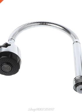 Kitchen Bar Faucet Hose Double Hole Water Zinc Alloy Replac