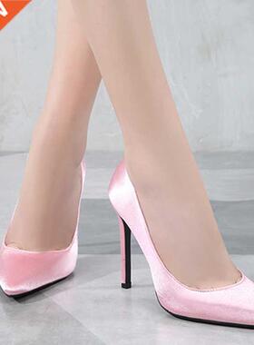 Ladies pumps office heel shoes women pointed sandals high q