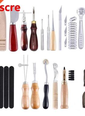 1Set Professional Leather Craft Tools Kit Hand Sewing Stitch