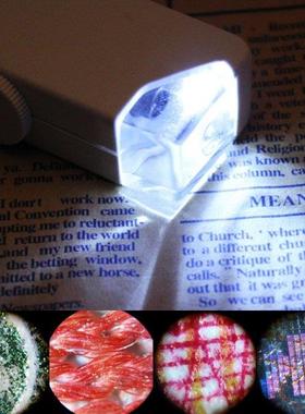 160X-200X Adjustment Handhed Portable LED Microscope LED Lig