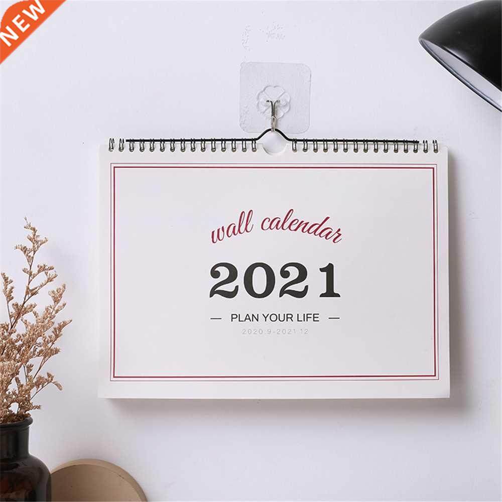 2021 Simple Wall Calendar Weekly Monthly Planner Agenda Orga