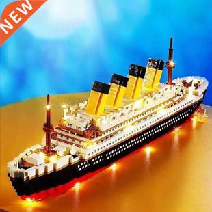 3800pcs 1860pcs RMS Titanic 3D Cruise Ship Boat Model Buildi