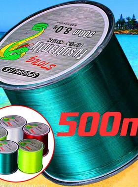 Línea de pesca de 500m, 2,64 LB-39lb, proceso de trat