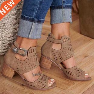 Sandals Women Shoes Summer Heel Pumps Fashion Female Sandals