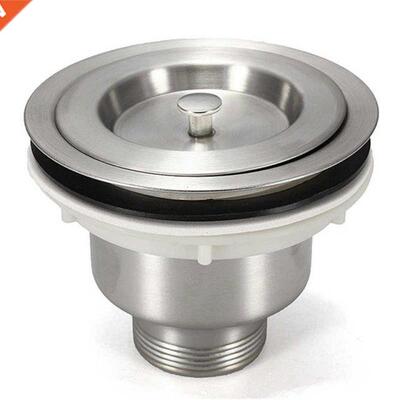 1Pcs Stainless Steel Kitchen Basin Waste Plug Sink Filter Si