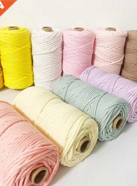 2mm 100M Macrame Cord Rope Cotton Twine Thread String Crafts