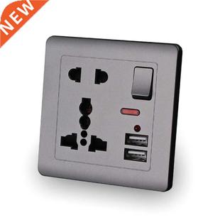 Panel British Standard Switched Power Adapter Wall Outlet