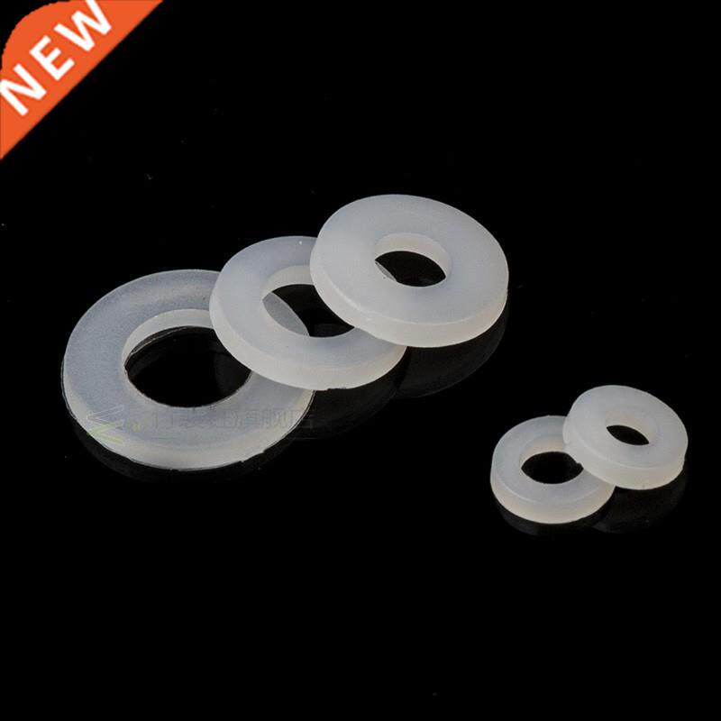 100Pcs White Plastic Nylon Washer M2 M2.5 M3 M4 M5 M6 M8 Pla