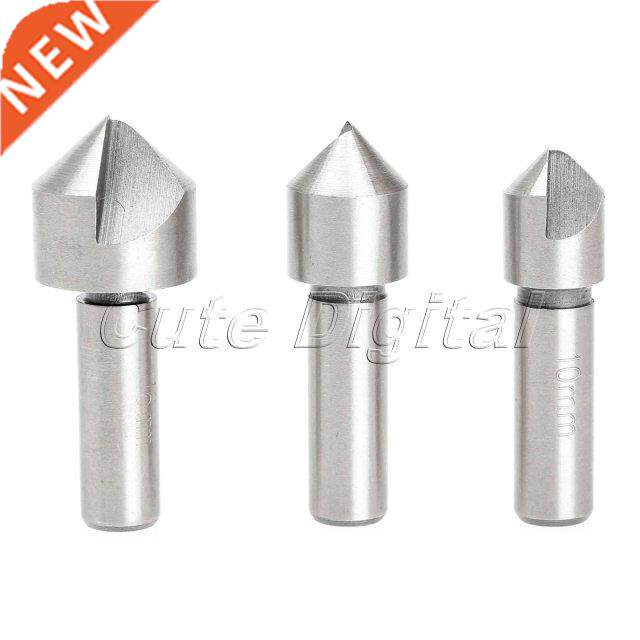3pcs 10/12/16mm HSS Single Flute Countersink Drill Bit Set 9