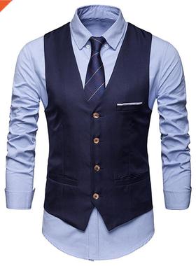 2020 New Men's Classic Formal Business Men Solid Color Suit