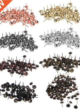 100pcs Antique Brass Upholstery Nails Furniture Tacks Pushpi