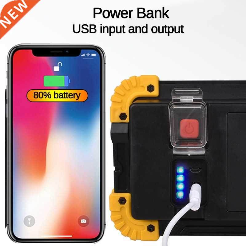 Outdoor Foldable COB Spotlight Floodlight 350W Portable Supe