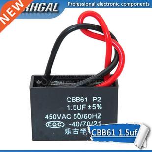 Fan 1.5F air motor soot hanging capacitor start CBB61 5PCS