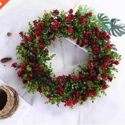 Colorful Wreath Cottage Garland Wall Hangng ndoor Front Do