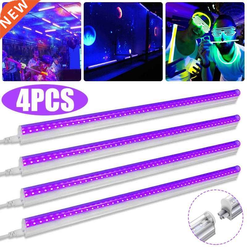 1/4PCS 20W 0CM UV Lighting Tube LED Ultraviolet Lamp Blackl
