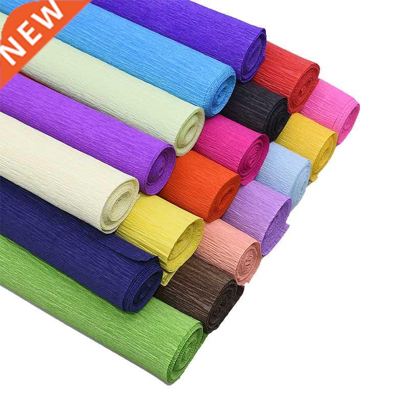 250*50cm Colored Crepe Paper Roll Origami Crinkled Crepe Pap