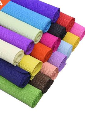 250*50cm Colored Crepe Paper Roll Origami Crinkled Crepe Pap