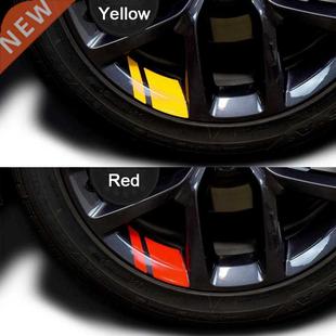 Reflective Wheel Rim 6Pcs Warning Sticker Vinyl Stic Car