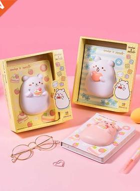 D Cute Bear Squeeze Toy Decompression Notebook Student Plan