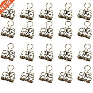 Color Hollow Out Paper Binder Clip Invoice Bill Clip Office