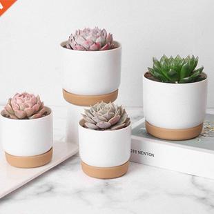 Plastic Imitation Ceramic Succulent Plant Pots Flower Pot-La