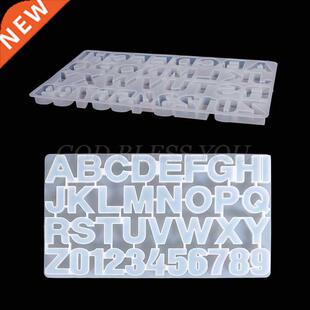 English Letters Number Pendant Casting Silicone Mould Cr