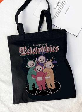 Korean Cute Cartoon Shoulder Bag Canvas Bag Harajuku Shopper