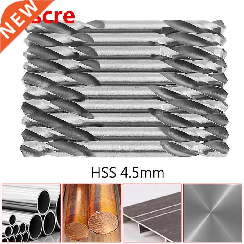 10Pcs 4.5mm HSS Double Ended Spiral Torsion Drill Tools Dril