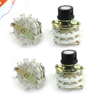 2P11T 2-Pole 11-Position 10mm Dia Thread 6mm Shaft Selector