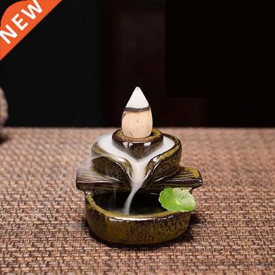 Waterfall Incense Burner Backflow Mini Buddha Censer Backflo