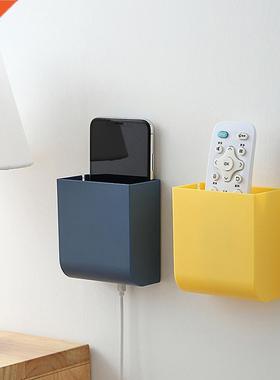 1Pc Wall mounted Holder Paste Remote Control Trash Bag Stor