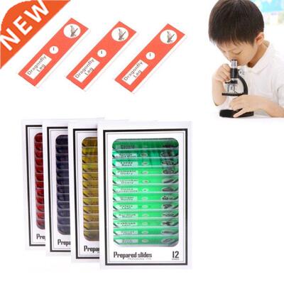 48 Pcs Prepared Microscope Slides Specimen Animals Insects P