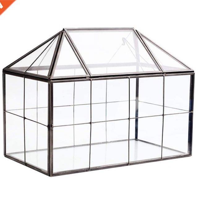 Glass Glass Terrarium Handmade House Shape Geometric Glass C