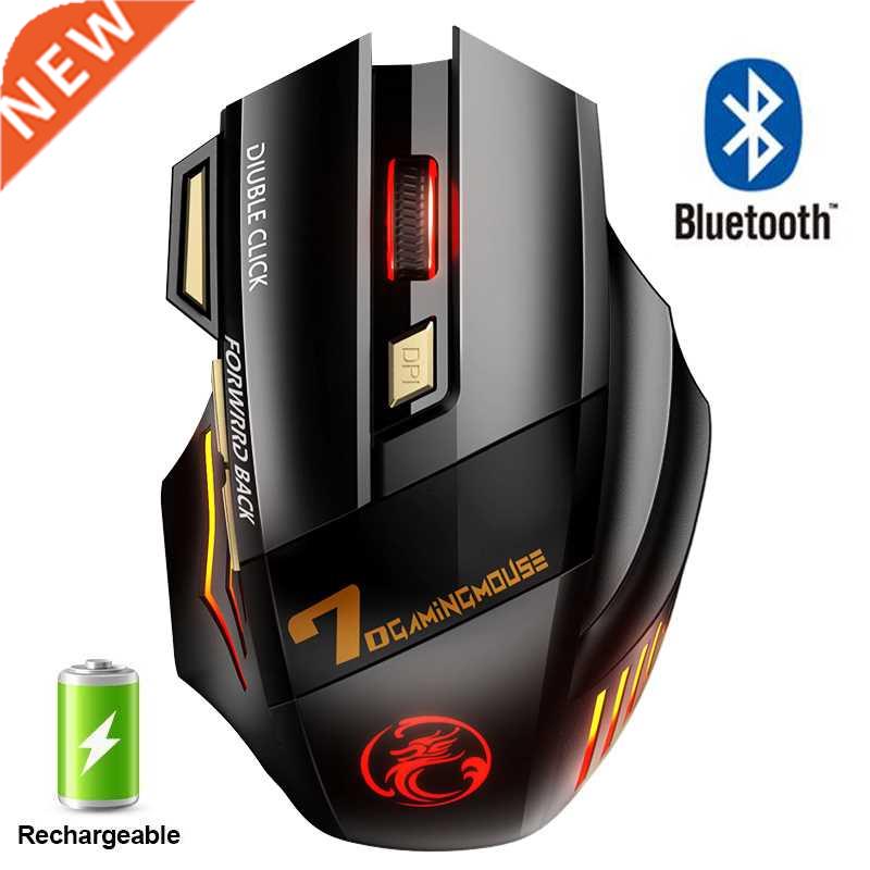 Rechargeable Wireless Mouse Bluetooth Gamer Gaming Mouse Com