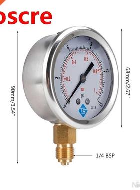 GLYCERINE FILLED PRESSURE VACUUM COMPOUND GAUGES 68mm DIAL V