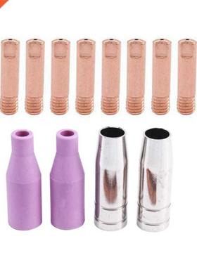 14Pcs K15 Mig Welding Torch Cp Tip Contct MB15 Cermic c
