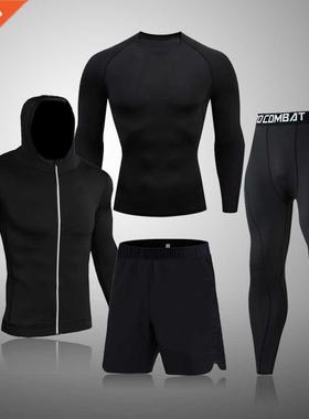 winter Top quality new thermal underwear men sets compressio