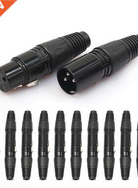 10 Pairs XLR 3 Pin Female Jack/Male Plug Audio Microphone MI
