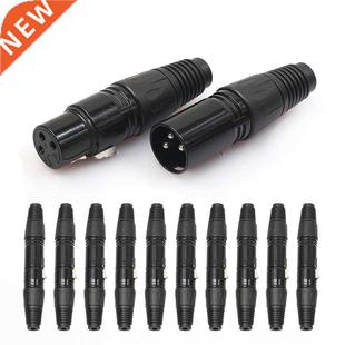 Audio Jack Male Female XLR Pin Microphone Plug Pairs