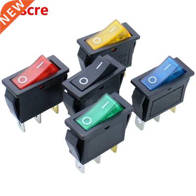 On/Off Pin Rectangle Long Rocker Switch with Waterproof Cov