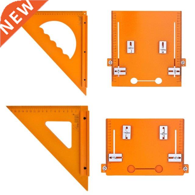 90 Degree Aluminum Alloy Angle Ruler Metric Triangle Ruler C