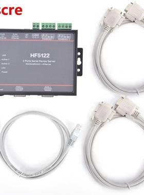 HF-5122 Dual Serial Port to Ethernet RS232 / RS485 / RS422 S