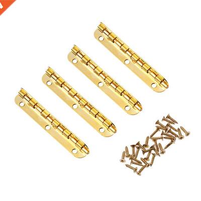 4Pcs 65*15mm Gold Cabinet Hinges Furniture Hardware Jewelry