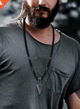 2020 Classic Arrow Pendant Necklace Men Handmade Tiger Eye M
